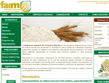 Tablet Screenshot of faim.org.ar
